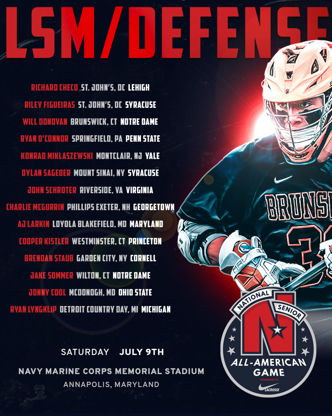 2022 National Senior AllAmerican Game Presented by Nike Lacrosse